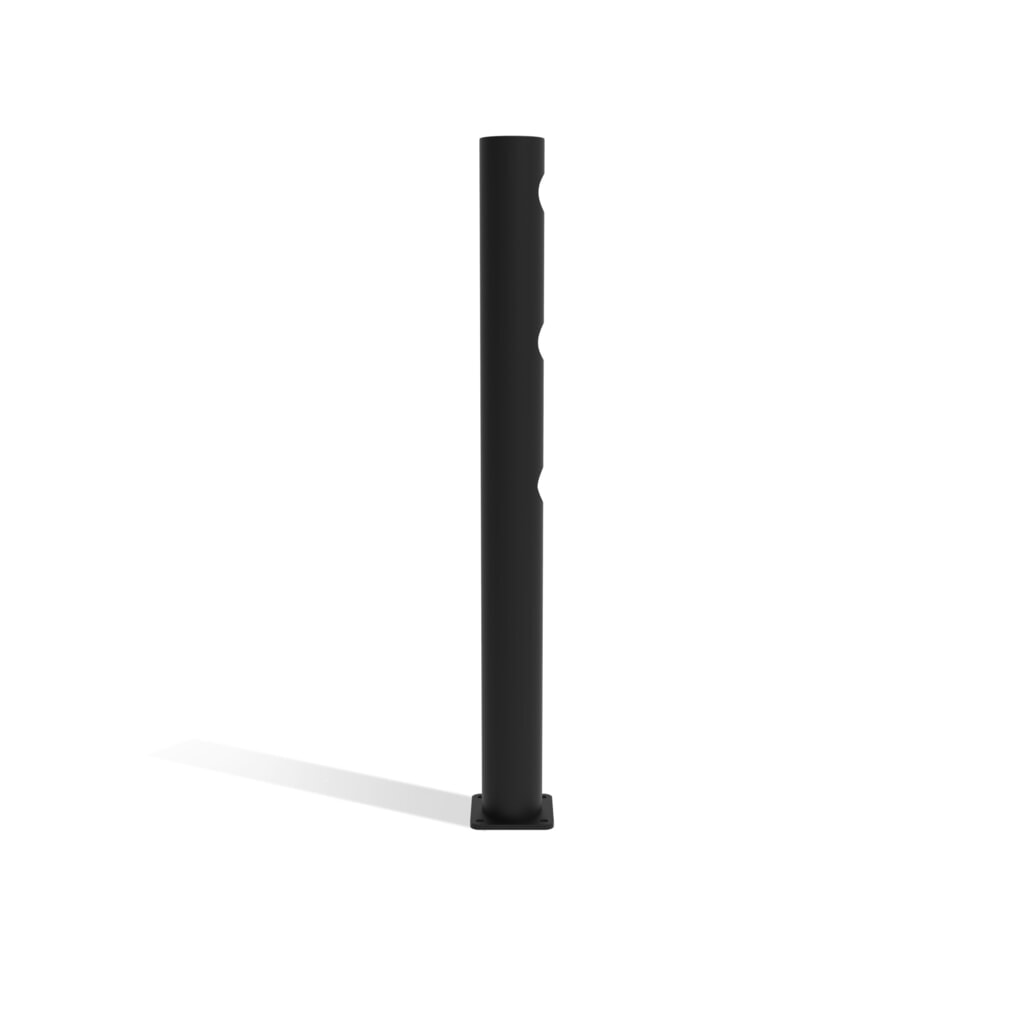 dancop Poteau d’extrémité pour porte battante de garde-corps de sécurité « Delta », Ø 110 mm, hauteur 1 200 mm, 90°, droite N° de l'image du produit 5 : dancop Poteau d’extrémité pour porte battante de garde-corps de sécurité « Delta », Ø 110 mm, hauteur 1 200 mm, 90°, droite