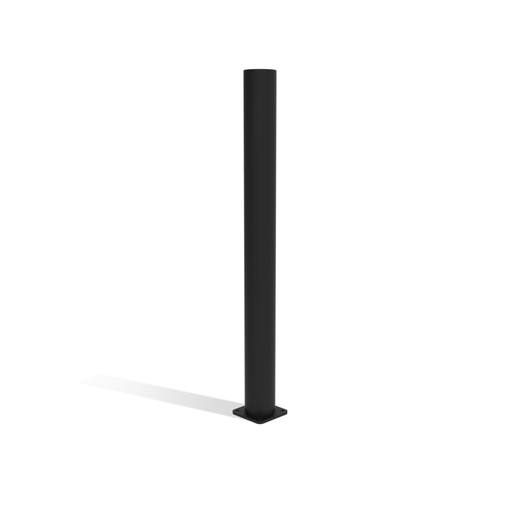 dancop Poteau d’extrémité pour porte battante de garde-corps de sécurité « Delta », Ø 110 mm, hauteur 1 200 mm, 90°, gauche N° de l'image du produit 6 : dancop Poteau d’extrémité pour porte battante de garde-corps de sécurité « Delta », Ø 110 mm, hauteur 1 200 mm, 90°, gauche