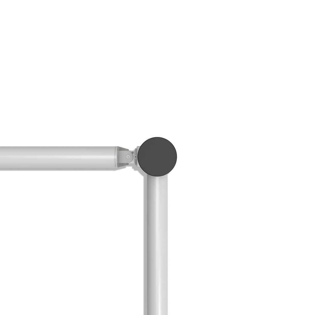 dancop Poteau d’extrémité pour porte battante de garde-corps de sécurité « Delta », Ø 110 mm, hauteur 1 200 mm, 90°, gauche N° de l'image du produit 10 : dancop Poteau d’extrémité pour porte battante de garde-corps de sécurité « Delta », Ø 110 mm, hauteur 1 200 mm, 90°, gauche