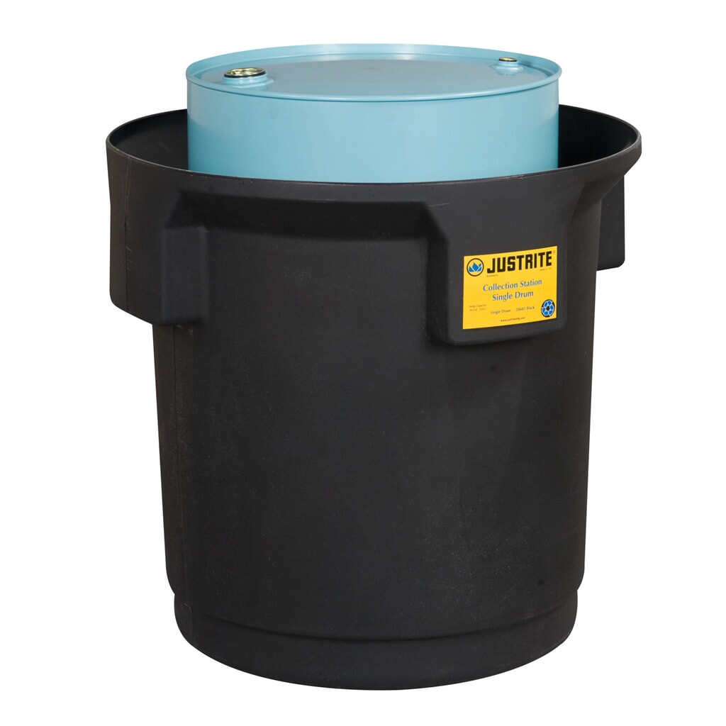 Illustration du produit: Dépôt de fûts Justrite®, 1 x 200 l, contenance 250 l
