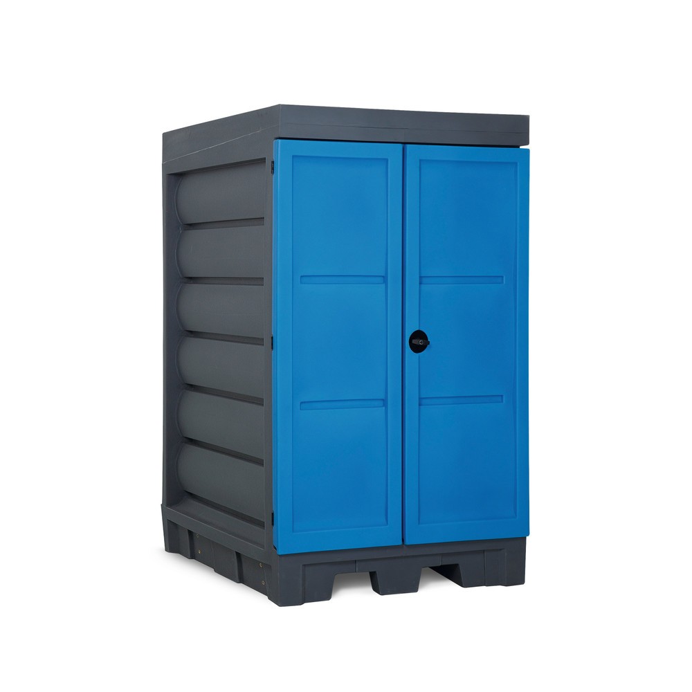 Illustration du produit: Dépôt pour matières dangereuses en PE, HxlxP 1 980 x 1 140 x 1 480 mm, 2x 200 l