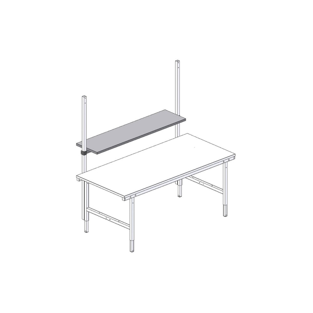 N° de l'image du produit 2 : Tablette pour système de table d’emballage Rocholz, bois, H x l x P 30 x 1 600 x 400 mm