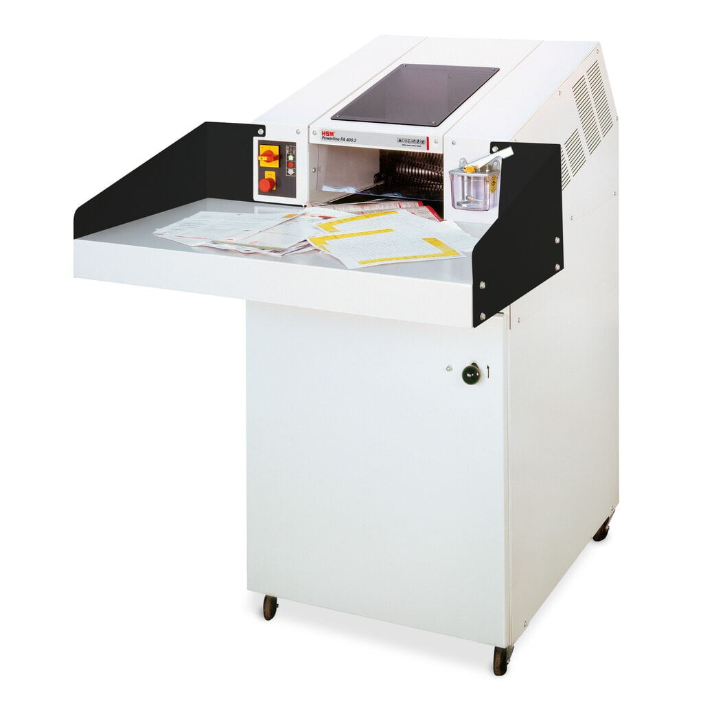 Destructeur de documents grande capacité HSM FA Powerline 400.2, coupe croisée en particules 3,9 x 40 mm N° de l'image du produit 2 : Destructeur de documents grande capacité HSM FA Powerline 400.2, coupe croisée en particules 3,9 x 40 mm