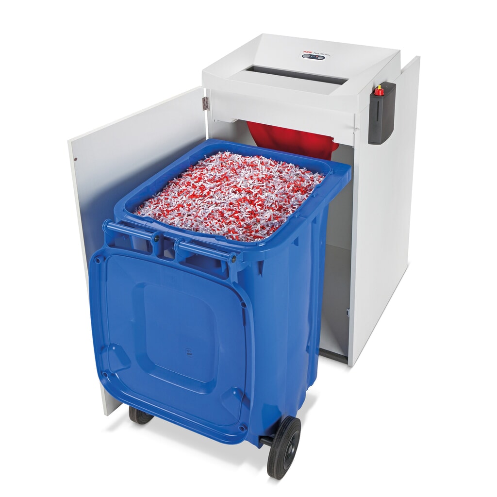 Destructeur de documents grande capacité HSM® Pure 740 max, volume 240 l, coupe croisée en particules 4,5 x 30 mm N° de l'image du produit 3 : Destructeur de documents grande capacité HSM® Pure 740 max, volume 240 l, coupe croisée en particules 4,5 x 30 mm
