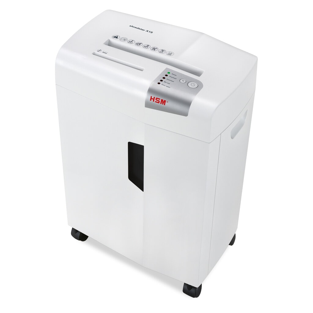 Destructeur de documents HSM shredstar X15, coupe croisée en particules 4 x 37 mm Illustration du produit: Destructeur de documents HSM shredstar X15, coupe croisée en particules 4 x 37 mm