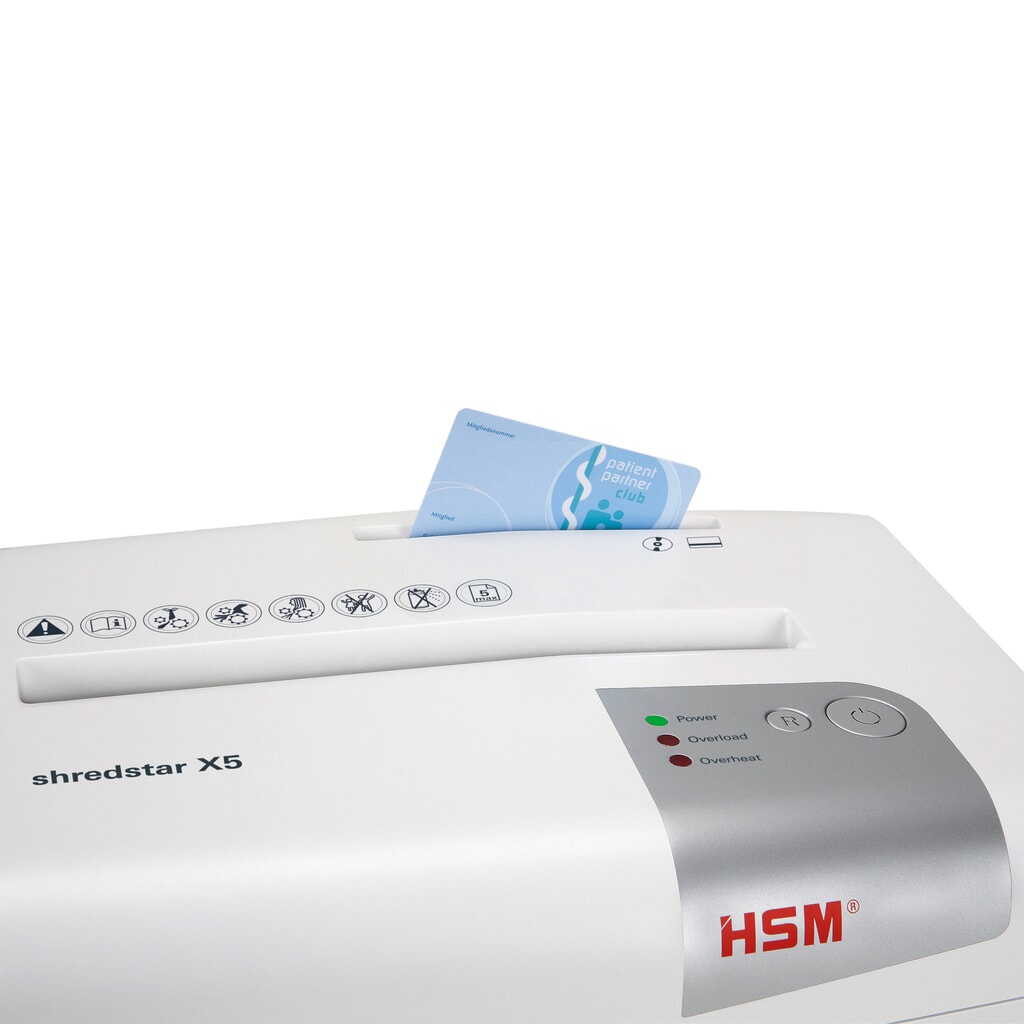 Destructeur de documents HSM shredstar X5, coupe croisée en particules 4,5 x 30 mm N° de l'image du produit 2 : Destructeur de documents HSM shredstar X5, coupe croisée en particules 4,5 x 30 mm