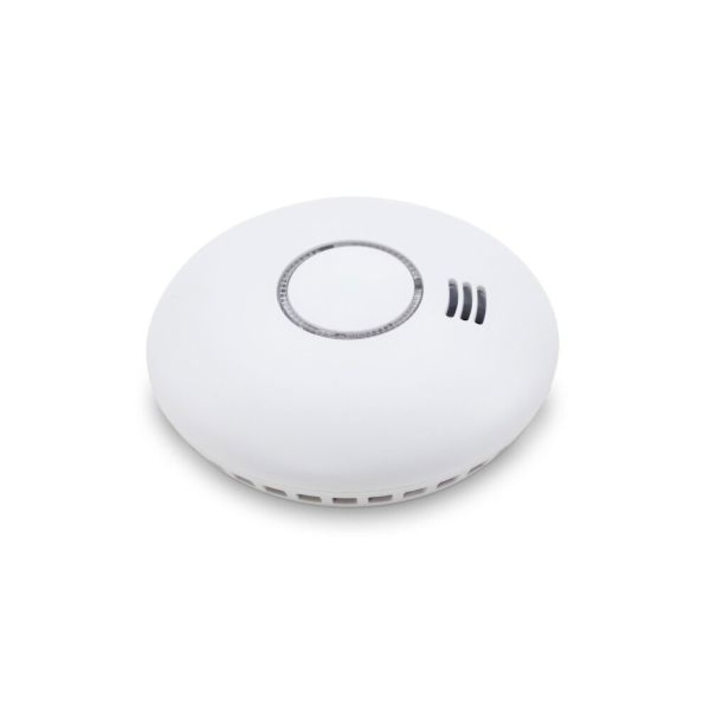Illustration du produit: Détecteur radio de chaleur et de fumée pour armoires à batteries CEMO, lot de 2, interconnectable, 2 plaques magnétiques incluses
