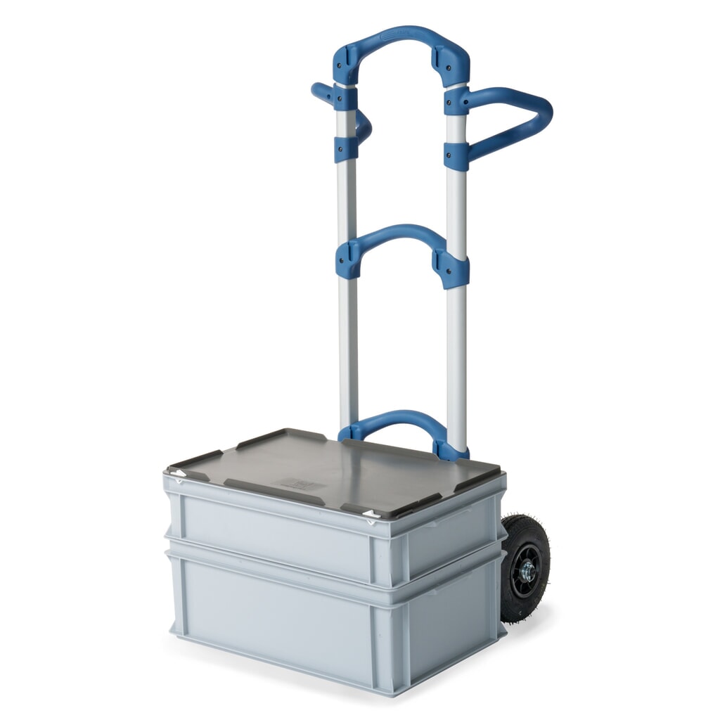 N° de l'image du produit 4 : Diable en aluminium Wuppi fetra®, capacité de charge 200 kg, pelle l x P 425 x 165 mm