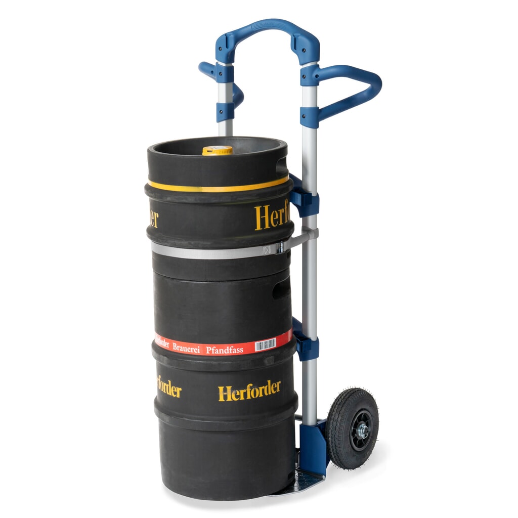 N° de l'image du produit 8 : Diable en aluminium Wuppi fetra®, capacité de charge 200 kg, pelle l x P 425 x 165 mm