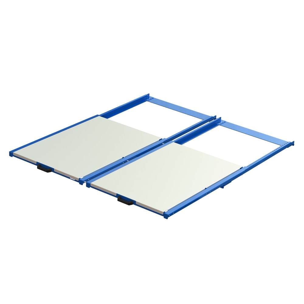 N° de l'image du produit 2 : Dispositif d’extraction de palettes XL, capacité de charge 400 kg, profondeur d’extraction de 70 %, l x P 1 700 x 1 200 mm, avec fond en acier