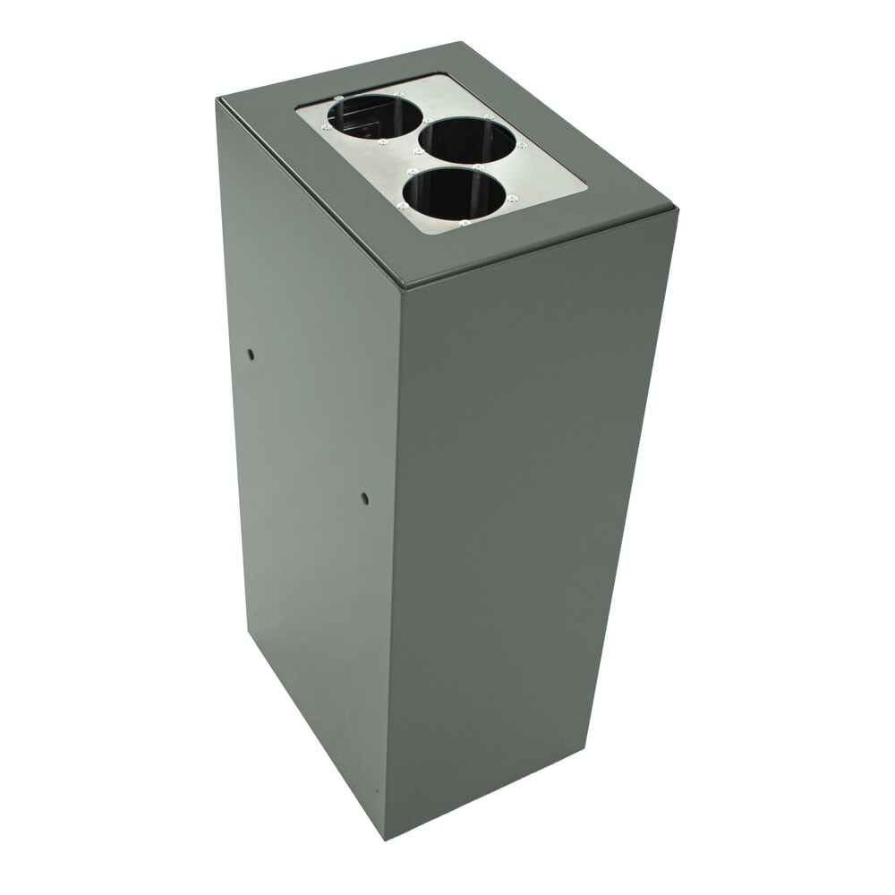 N° de l'image du produit 5 : Dispositif modulaire de tri des déchets, 60 litres, gris foncé