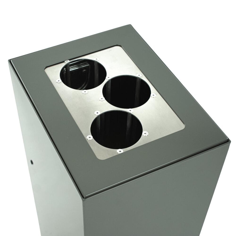 N° de l'image du produit 6 : Dispositif modulaire de tri des déchets, 60 litres, gris foncé