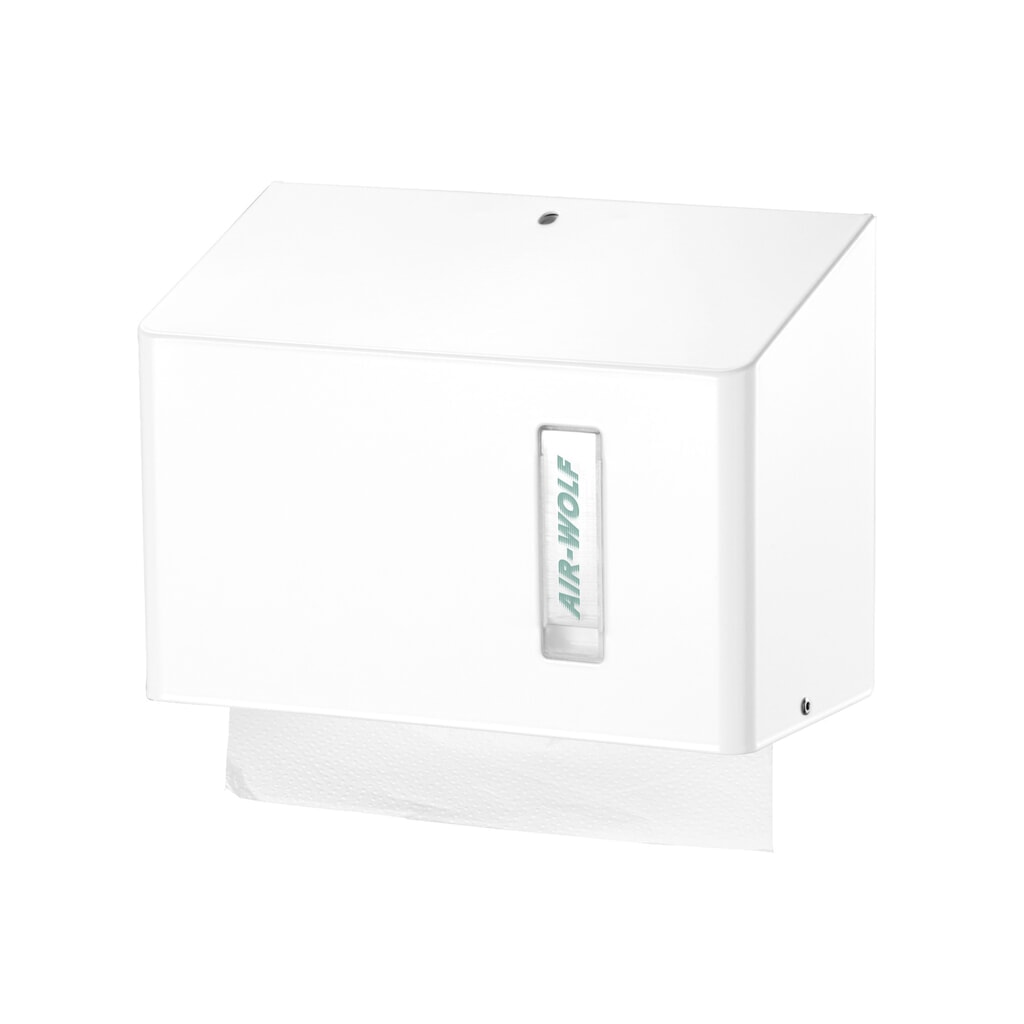 Illustration du produit: Distributeur d’essuie-mains en papier Air-Wolf pour env. 300 essuie-mains en papier série Omega, blanc