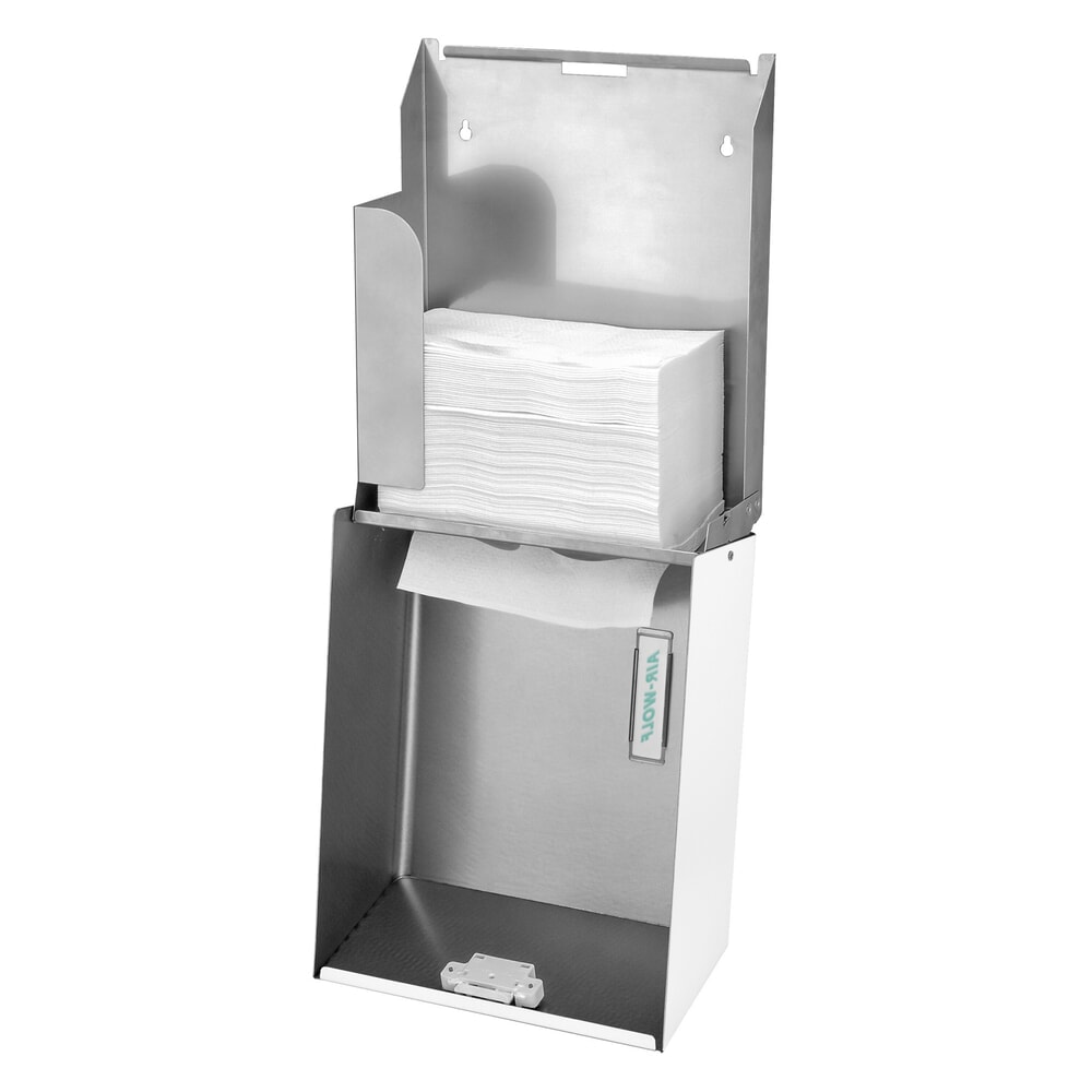 N° de l'image du produit 2 : Distributeur d’essuie-mains en papier Air-Wolf pour env. 500 essuie-mains en papier série Omega, blanc
