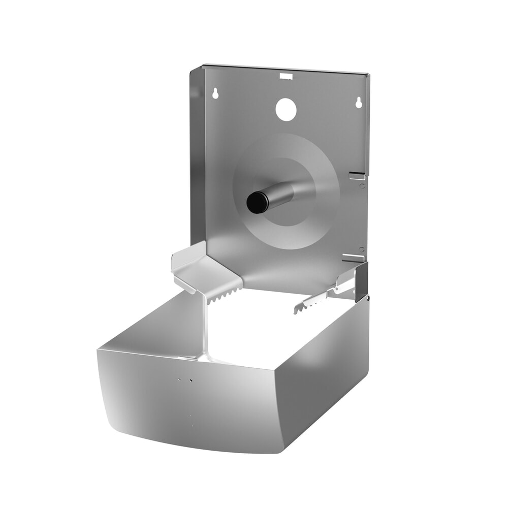 N° de l'image du produit 4 : Distributeur de gros rouleaux de papier toilette Air-Wolf pour 1 gros rouleau, acier inoxydable brossé