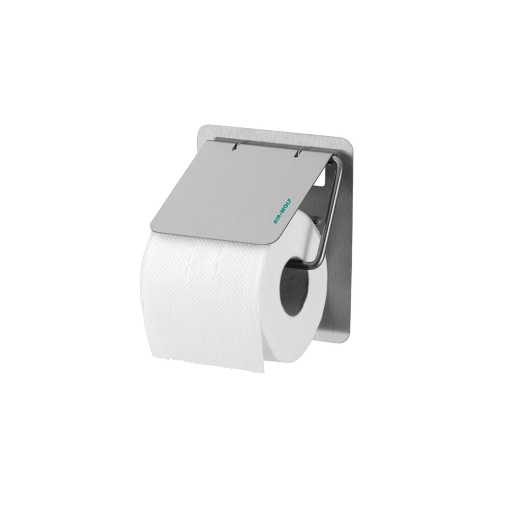 Illustration du produit: Distributeur de papier toilette Air-Wolf en acier inoxydable brossé