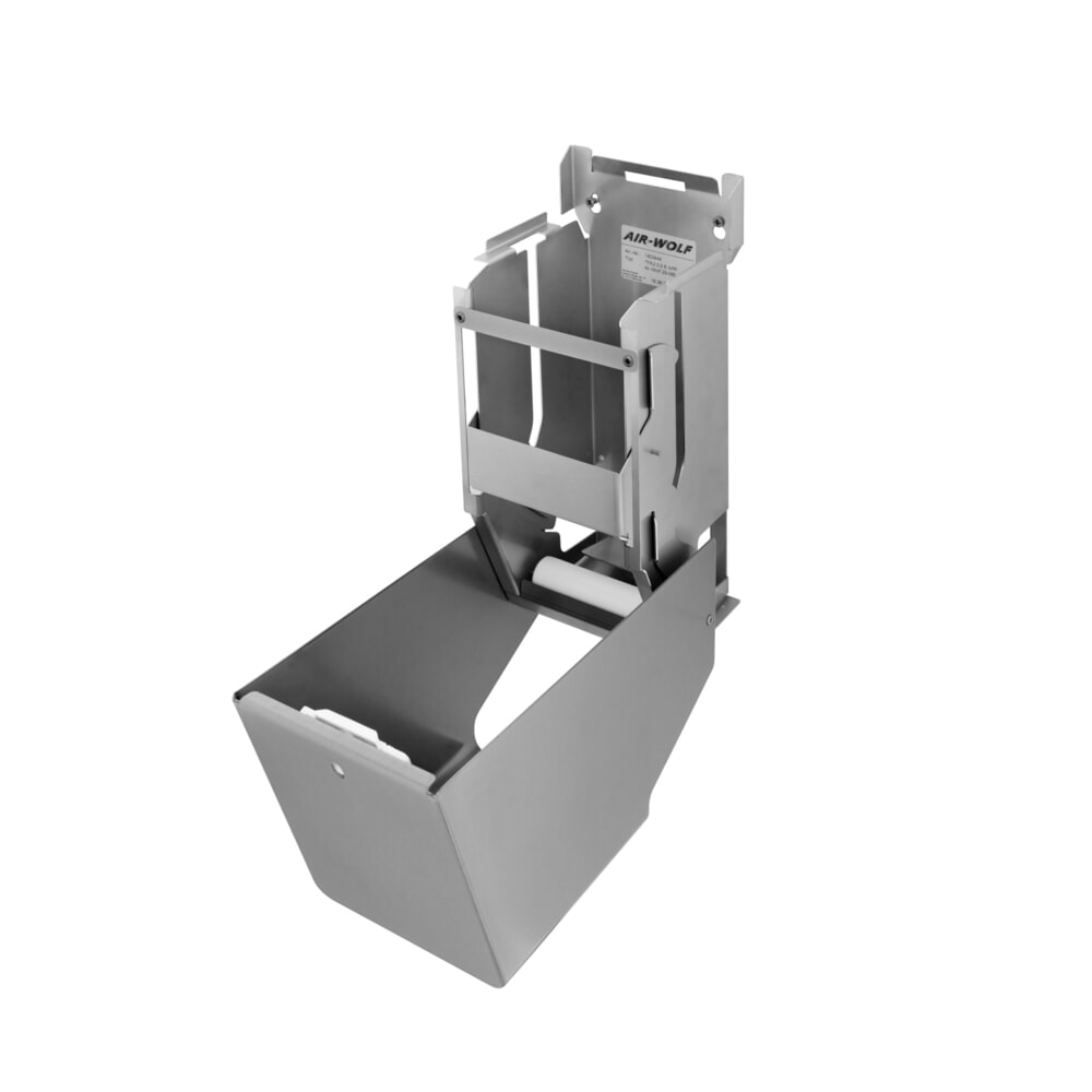 N° de l'image du produit 4 : Distributeur de papier toilette Air-Wolf pour 2 rouleaux de papier en acier inoxydable brossé