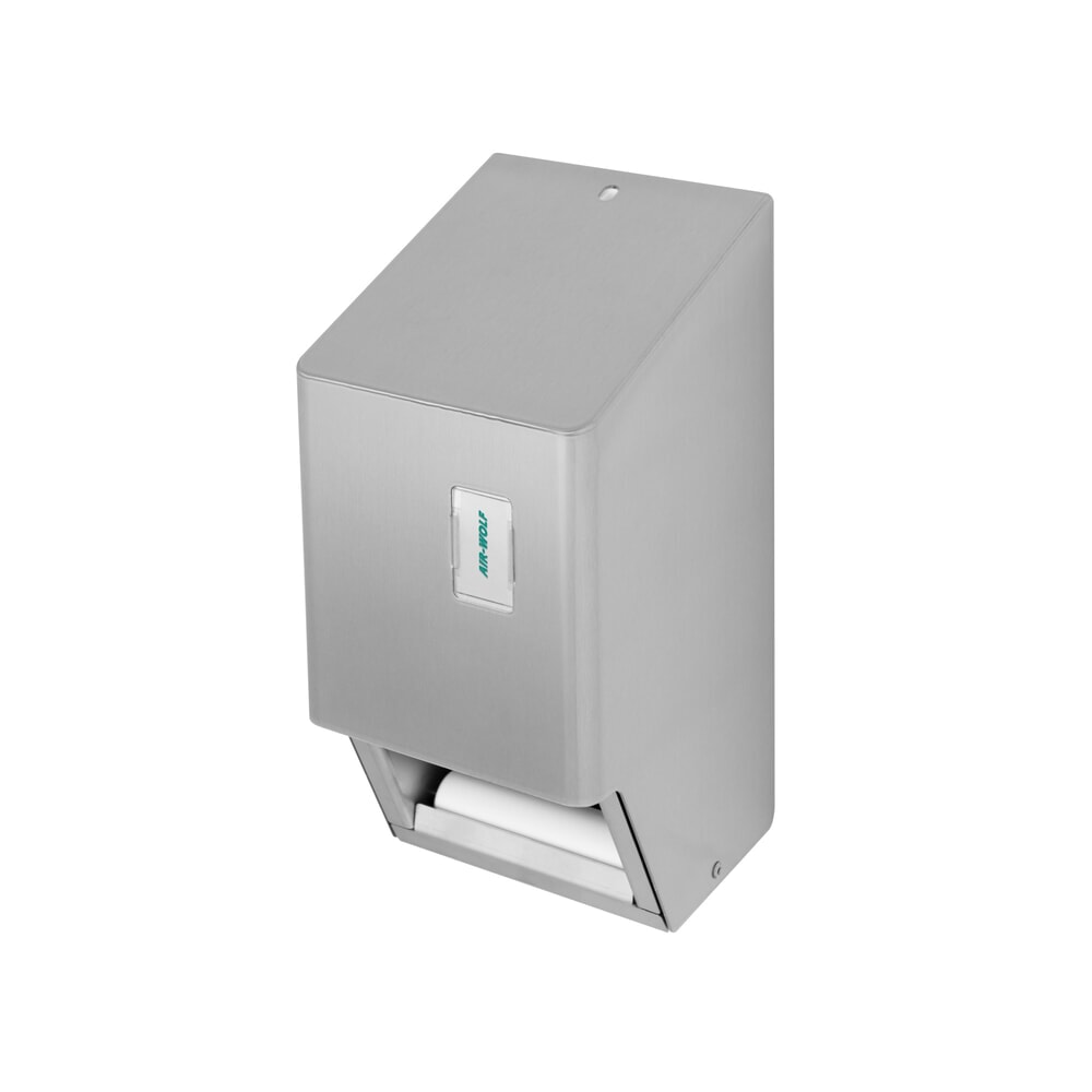 N° de l'image du produit 6 : Distributeur de papier toilette Air-Wolf pour 2 rouleaux de papier en acier inoxydable brossé