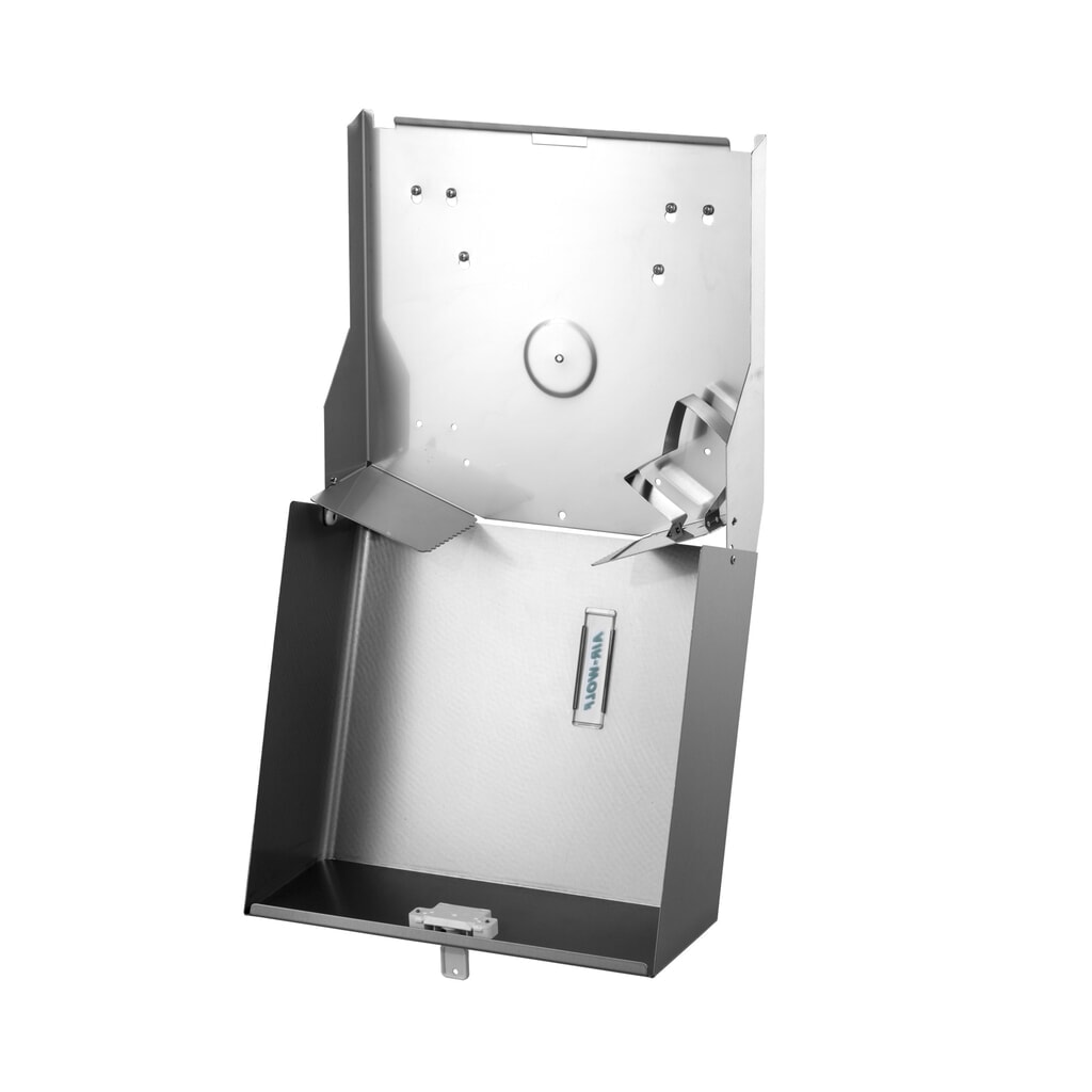 Distributeur de papier toilette Duplex Air-Wolf en acier inoxydable brossé N° de l'image du produit 6 : Distributeur de papier toilette Duplex Air-Wolf en acier inoxydable brossé