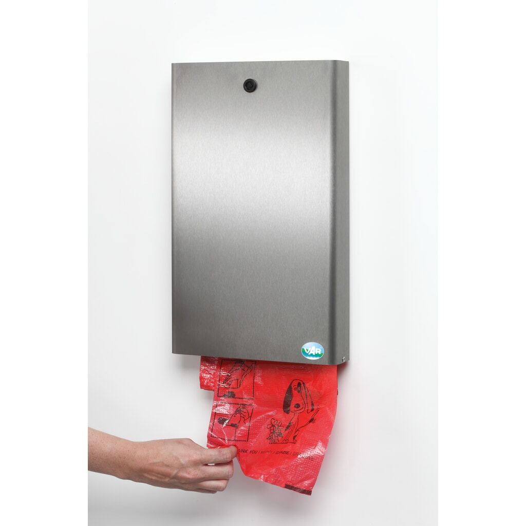 N° de l'image du produit 3 : Distributeur de sachets à excréments pour chien VAR® DS 2, acier inodyxable