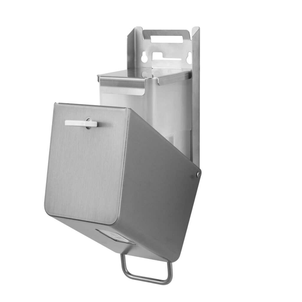 N° de l'image du produit 4 : Distributeur de savon et de désinfectant Air-Wolf pour 250 ml en acier inoxydable brossé