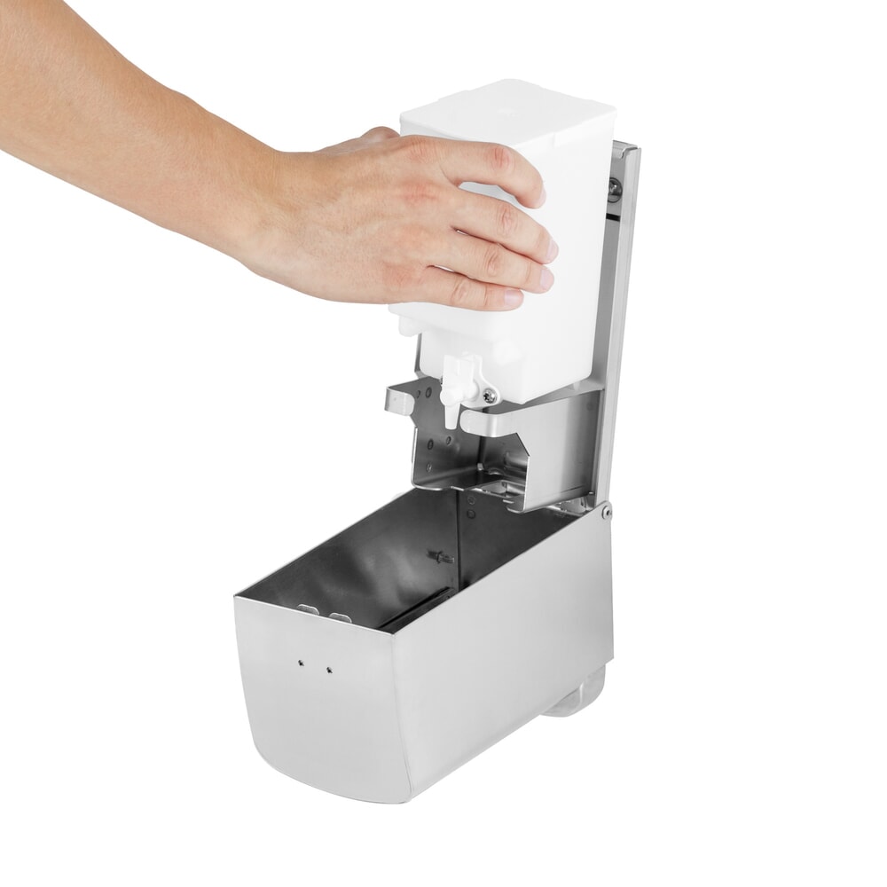N° de l'image du produit 5 : Distributeur de savon et de désinfectant Air-Wolf série Alpha en acier inoxydable brossé