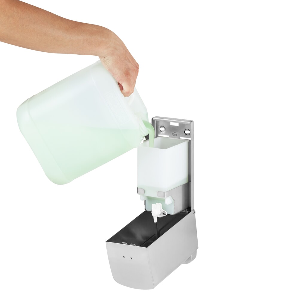 N° de l'image du produit 7 : Distributeur de savon et de désinfectant Air-Wolf série Alpha en acier inoxydable brossé