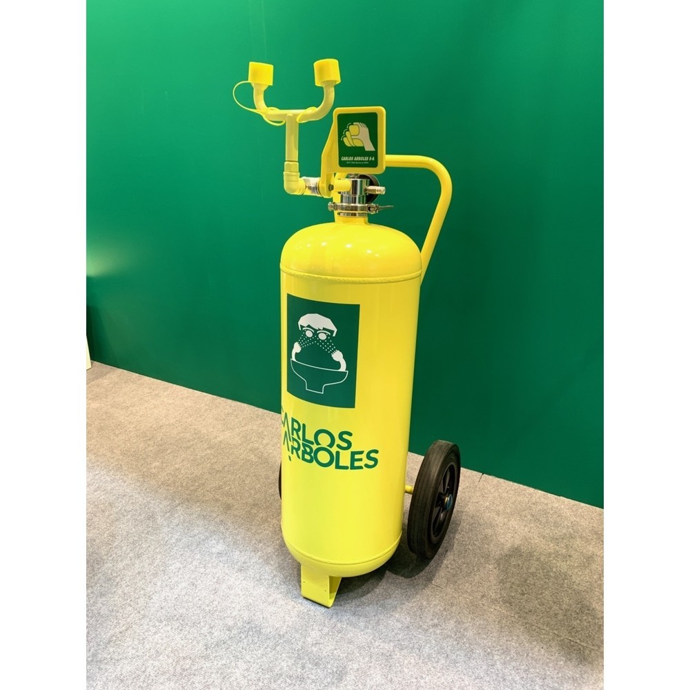 N° de l'image du produit 1 : Douche oculaire mobile à réservoir Erbstößer®, volume utile 30 litres, fixe