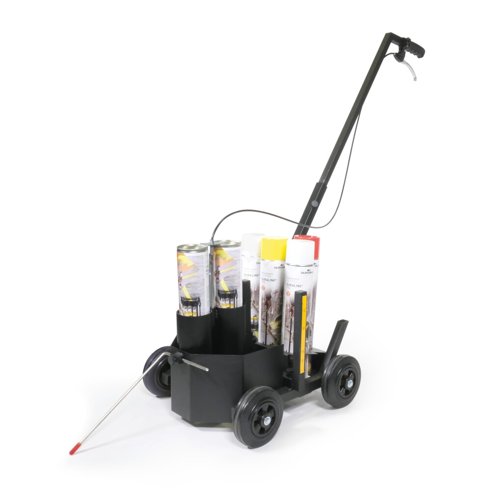 N° de l'image du produit 2 : DURABLE chariot de marquage au sol DURALINE® EasyTrack, pour 2 aérosols