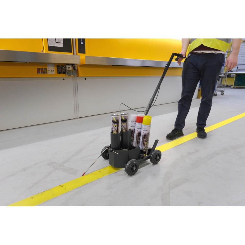 N° de l'image du produit 8 : DURABLE chariot de marquage au sol DURALINE® EasyTrack, pour 2 aérosols