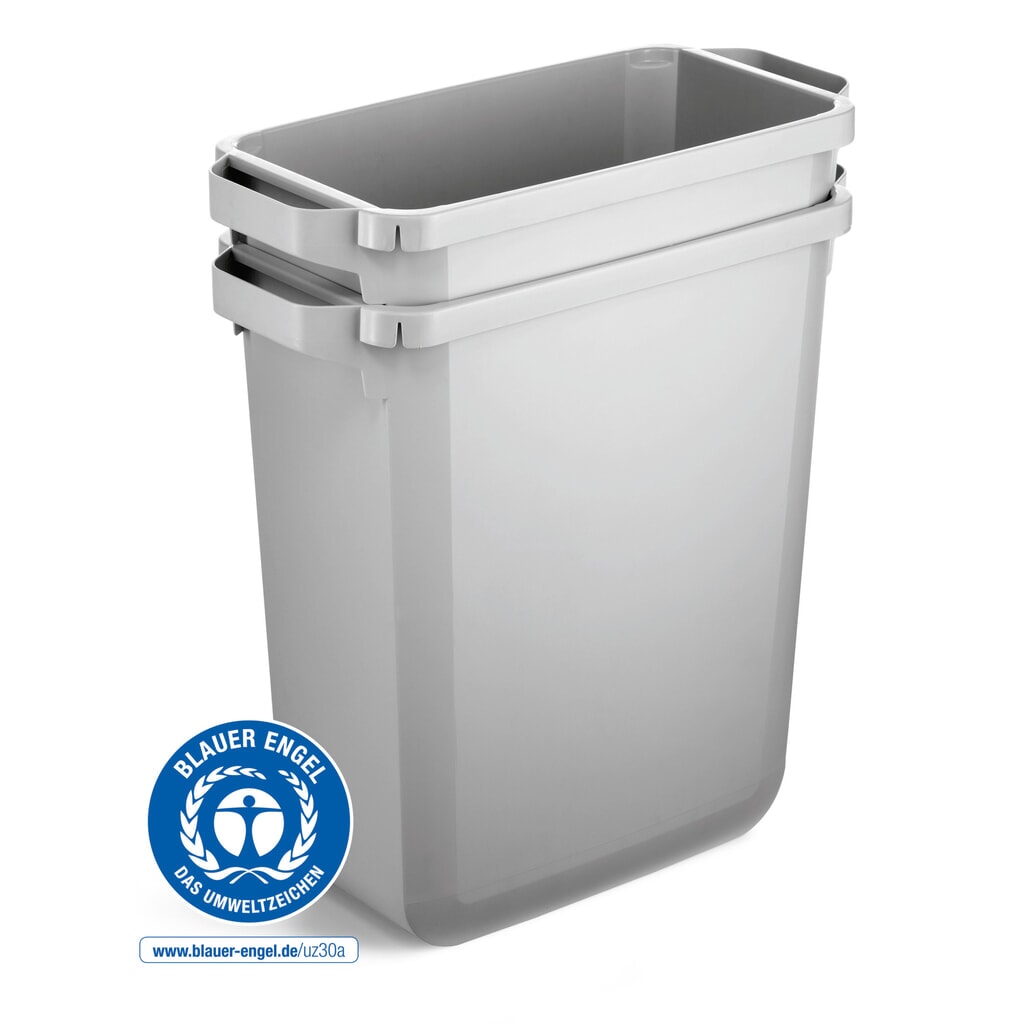 DURABLE Conteneur à déchets DURABIN® ECO 60L avec couvercle, gris N° de l'image du produit 6 : DURABLE Conteneur à déchets DURABIN® ECO 60L avec couvercle, gris