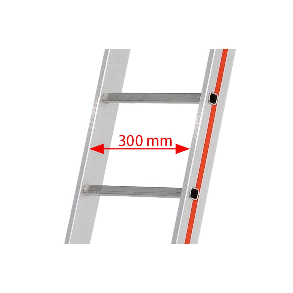 N° de l'image du produit 4 : Échelle coulissante à corde HYMER, à poser, en 3 parties, longueur totale 8,34 m