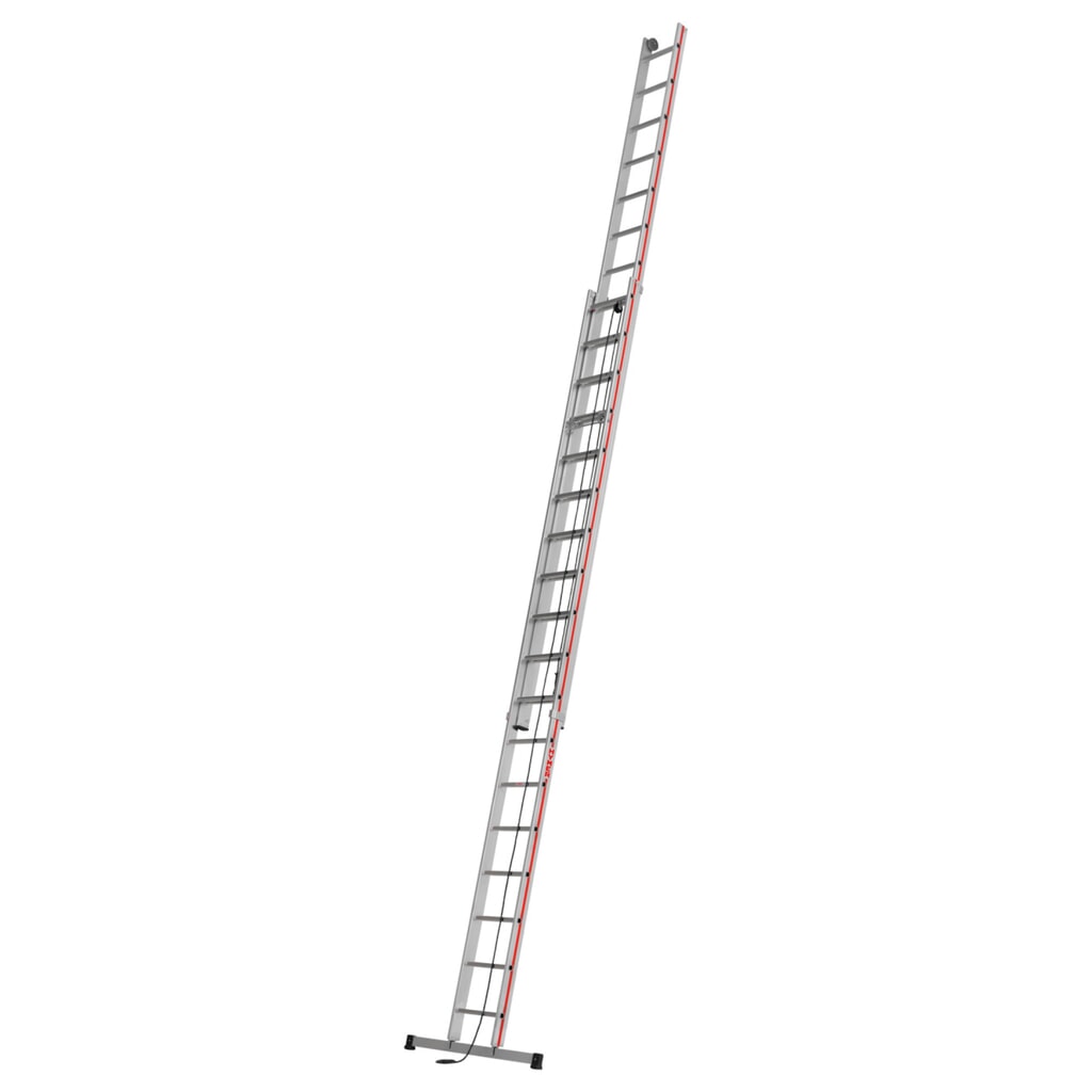 Illustration du produit: Échelle coulissante à corde HYMER, à poser, en 2 parties, longueur totale 8,86 m