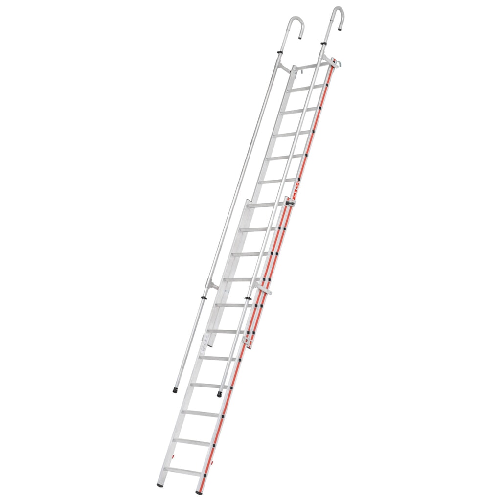 Échelle coulissante HYMER, avec crochet de suspension, longueur totale 4,97 m N° de l'image du produit 1 : Échelle coulissante HYMER, avec crochet de suspension, longueur totale 4,97 m