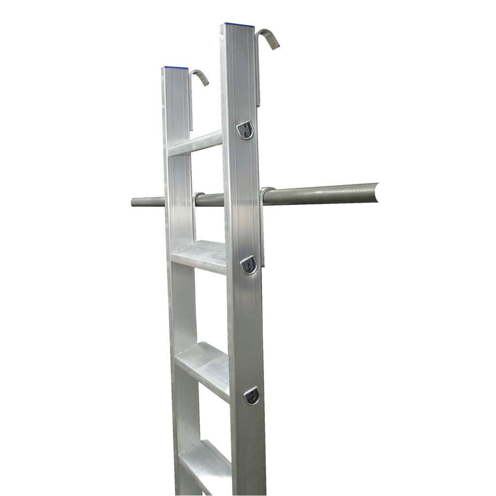 N° de l'image du produit 3 : Échelle de rayonnage à marches KRAUSE® avec crochet pour tube rond, hauteur déployée 0,70 m