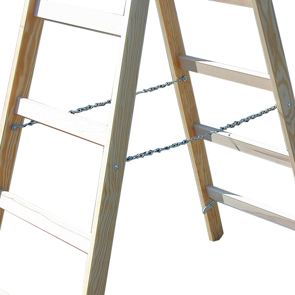 Échelle à barreaux en bois KRAUSE®, accessible des deux côtés, hauteur déployée 0,50 m N° de l'image du produit 2 : Échelle à barreaux en bois KRAUSE®, accessible des deux côtés, hauteur déployée 0,50 m