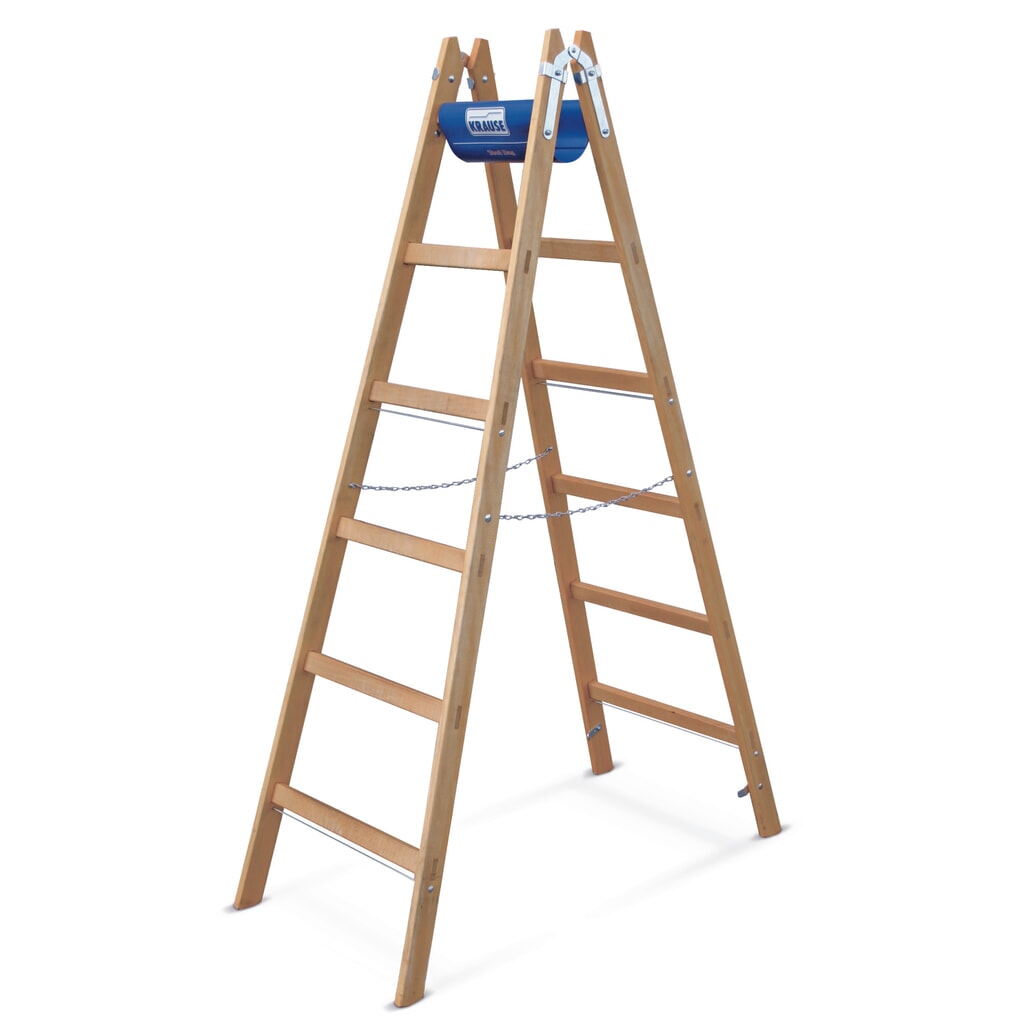 Échelle à barreaux en bois KRAUSE®, accessible des deux côtés, hauteur déployée 0,50 m N° de l'image du produit 4 : Échelle à barreaux en bois KRAUSE®, accessible des deux côtés, hauteur déployée 0,50 m