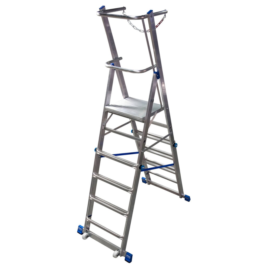 N° de l'image du produit 5 : Échelle plate-forme télescopique KRAUSE® STABILO, 6 à 8 barreaux
