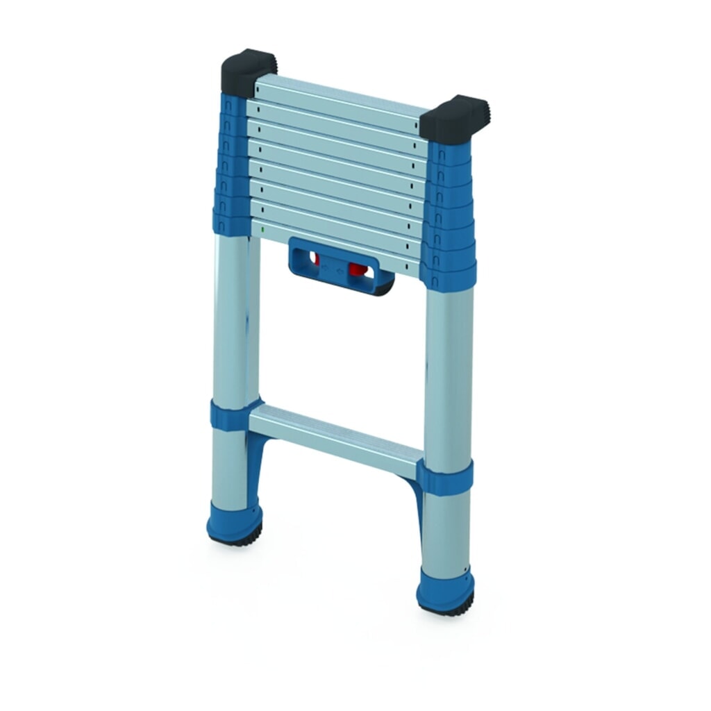 Échelle simple à barreaux télescopique Zarges, 9 barreaux N° de l'image du produit 2 : Échelle simple à barreaux télescopique Zarges, 9 barreaux