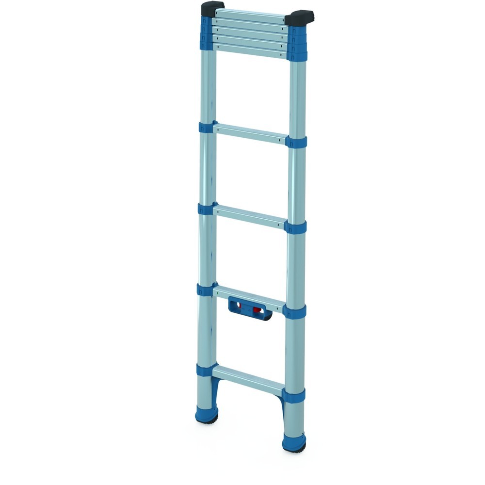 N° de l'image du produit 3 : Échelle simple à barreaux télescopique Zarges, 9 barreaux