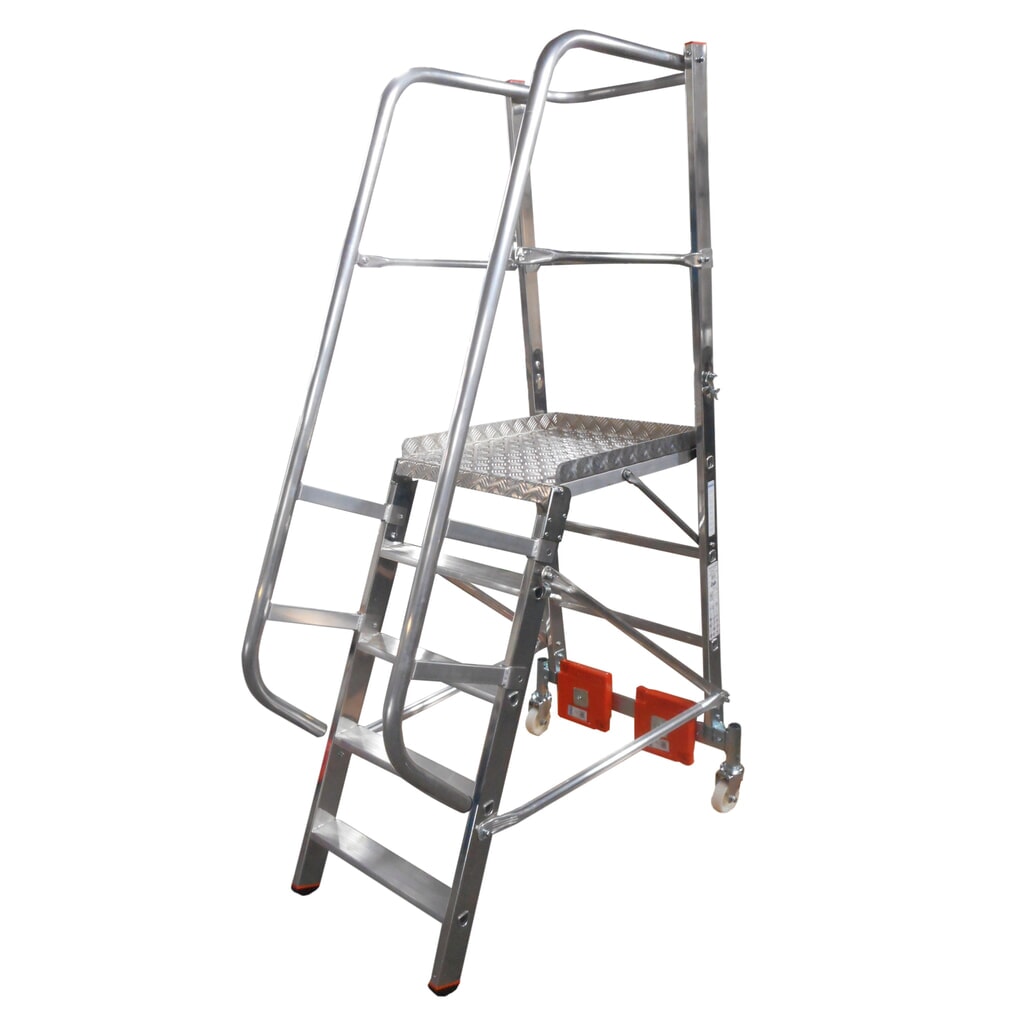 Illustration du produit: KRAUSE® Échelle à plateforme STABILO Vario, lestage 20 kg, hauteur déployée 1,10 m