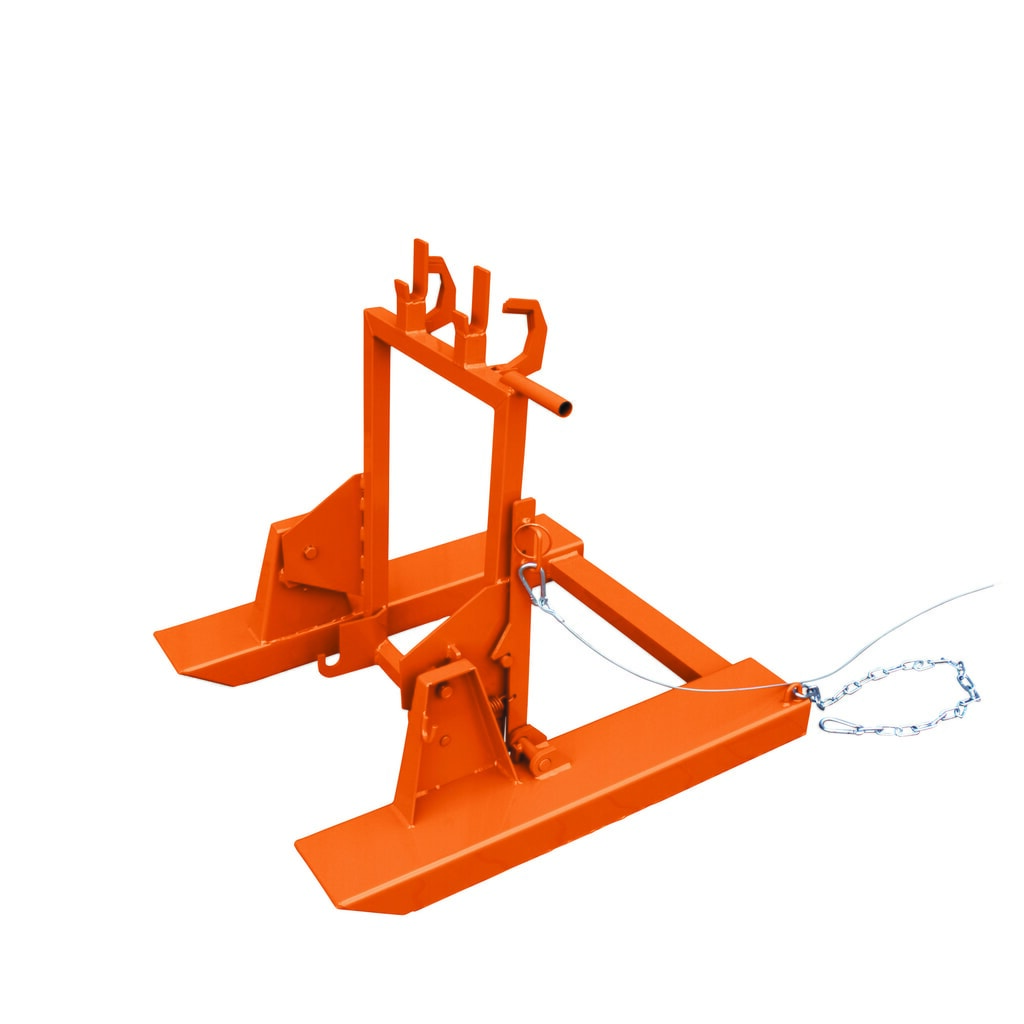 N° de l'image du produit 1 : Eichinger® Basculeur de poubelle pour poubelles d’ordures ménagères, 600 kg, poubelle de 80 ou 120 litres orangé pur