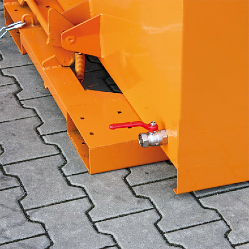 Eichinger® Benne à copeaux à fond en tôle perforée et robinet de vidange, 1 000 kg, 300 litres, orangé pur N° de l'image du produit 2 : Eichinger® Benne à copeaux à fond en tôle perforée et robinet de vidange, 1 000 kg, 300 litres, orangé pur
