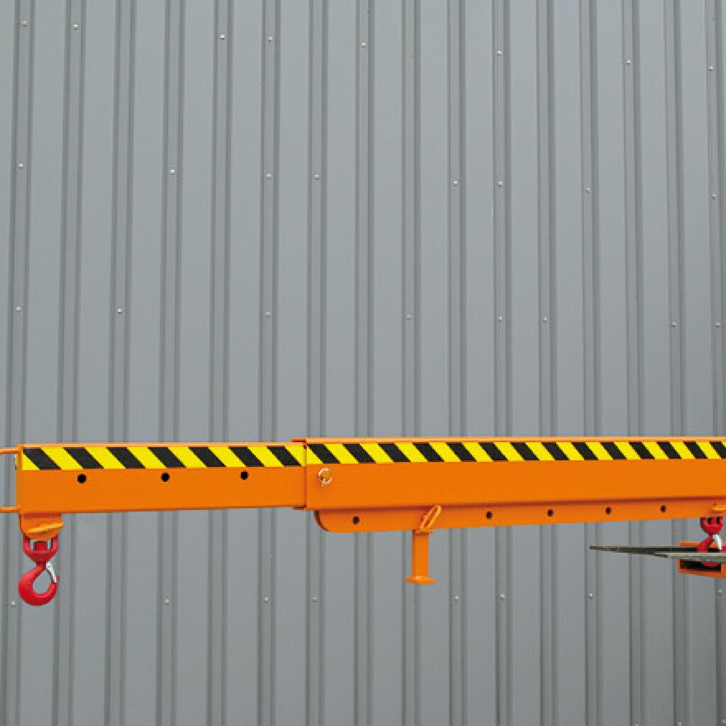 N° de l'image du produit 2 : Eichinger® Bras de grue télescopique, 2 500 kg, orangé pur