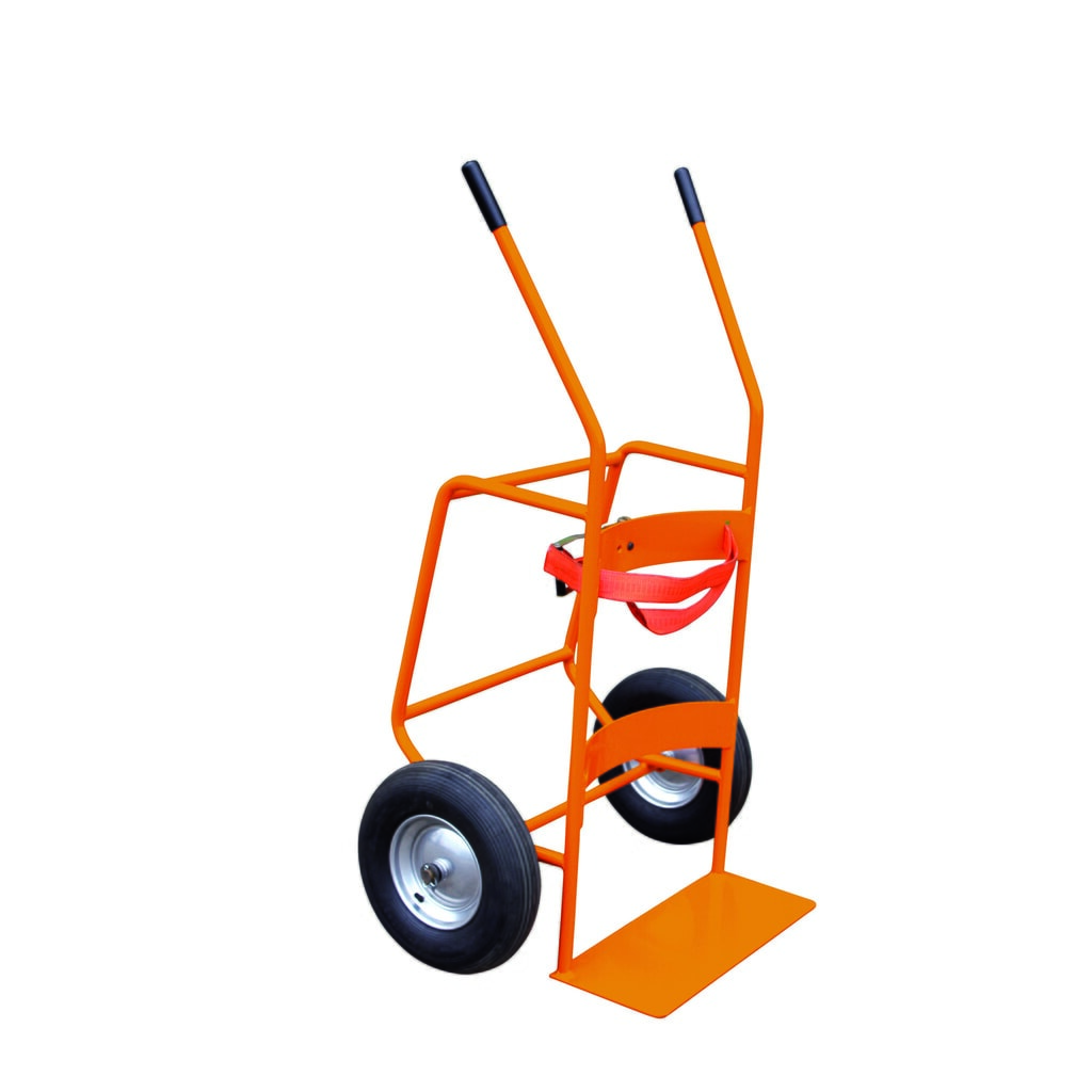 Illustration du produit: Eichinger® Chariot porte-fût à pneus gonflables, orangé pur