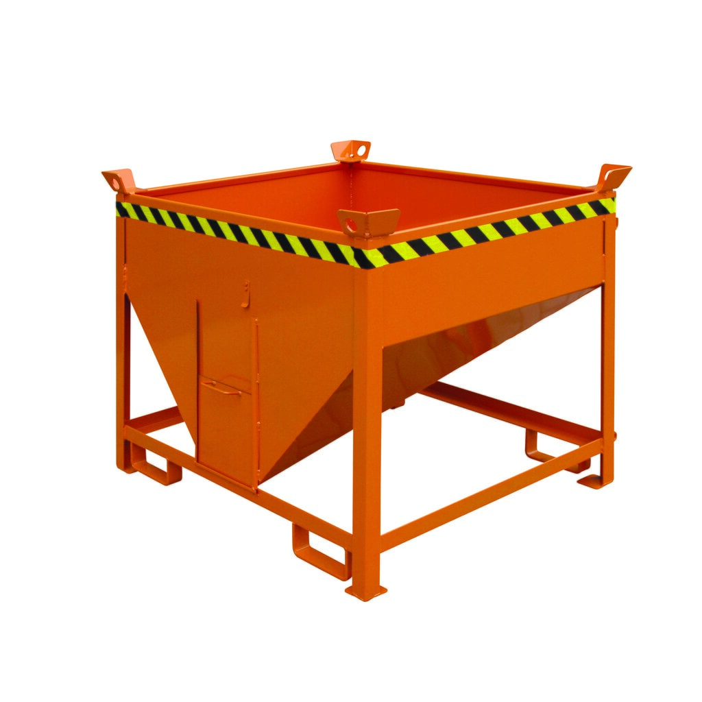 Eichinger® Conteneur silo à guillotine, 300 litres orangé pur Illustration du produit: Eichinger® Conteneur silo à guillotine, 300 litres orangé pur