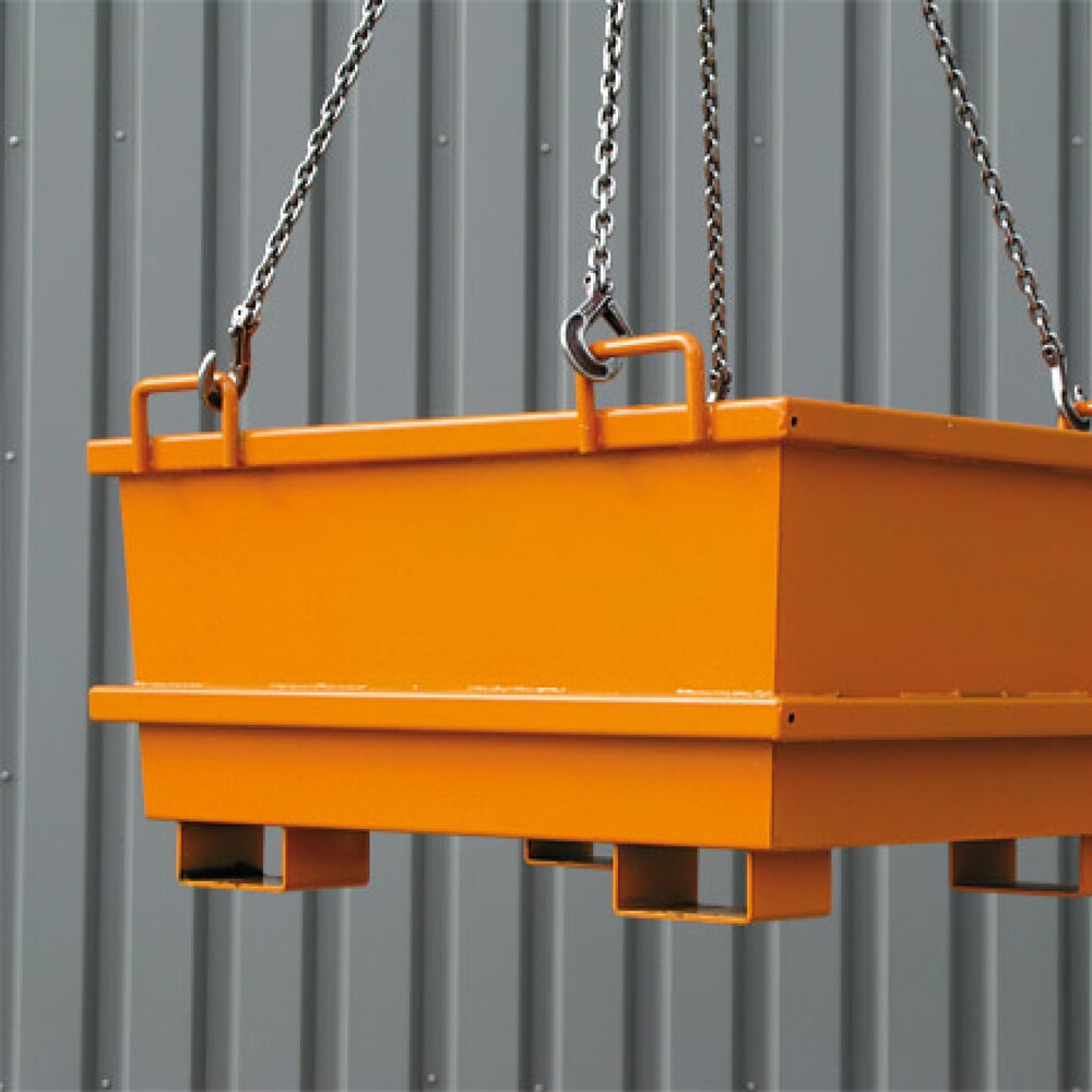 N° de l'image du produit 2 : Eichinger® Conteneur universel, 1 000 kg, 300 litres, orangé pur