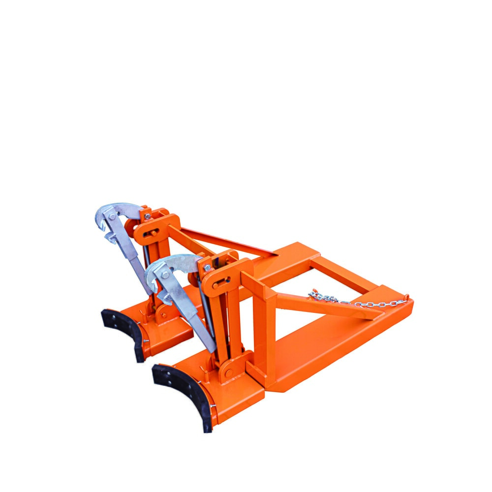 Illustration du produit: Eichinger® Lève-fûts pour fûts en acier et plastique, 2 x fûts, orangé pur