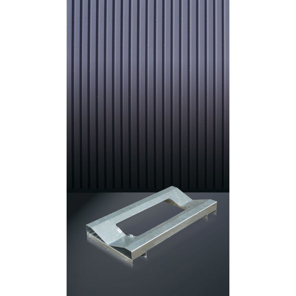 Illustration du produit: Eichinger® Palette à fût spécial rayonnage pour une position sûre lors du transport et dans le rayonnage, 1 x fût orangé pur