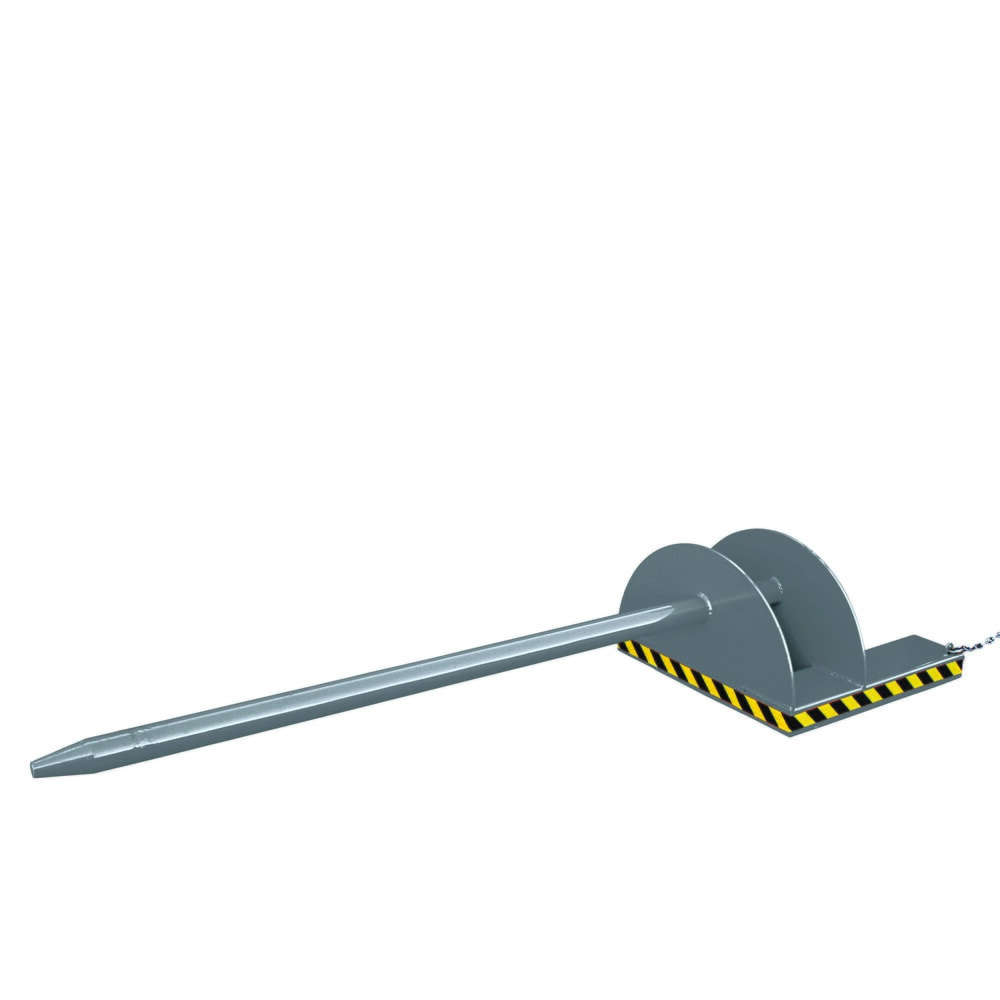 Illustration du produit: Eichinger® Support d’éperon sur bras de fourche 1 000 kg, longueur 2 800 mm, diamètre de l’éperon 85 mm, gris anthracite